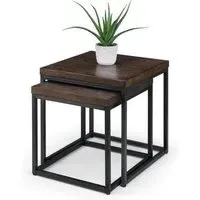Brooklyn Nest of 2 Tables - Dark Oak