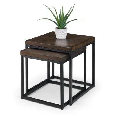Brooklyn Nest of 2 Tables - Dark Oak image