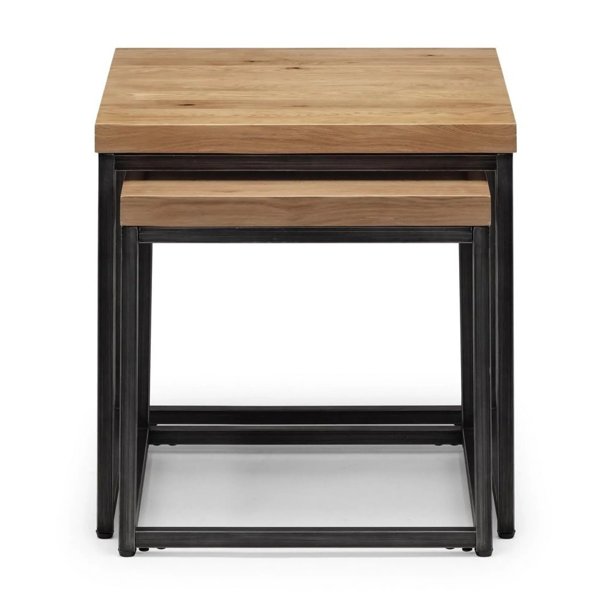 Brooklyn Nest of 2 Tables - Rustic Oak