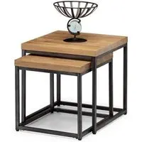 Brooklyn Nest of 2 Tables - Rustic Oak