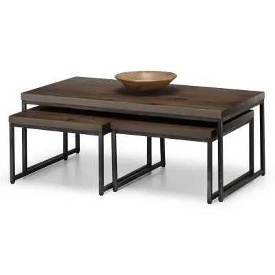 Brooklyn Nest of Coffee Tables - Dark Oak image