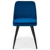 Burgess Dining Chair Set of 2 - Blue, Fabric