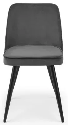 Burgess Dining Chair Set of 2 - Grey, Fabric