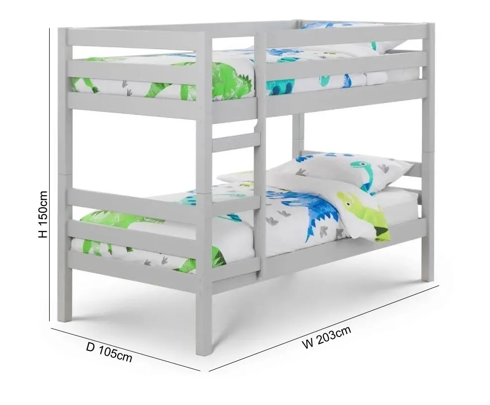 Camden Bunk Bed - Grey, Pine