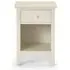 Cameo 1 Drawer Bedside Cabinet - White, Pine