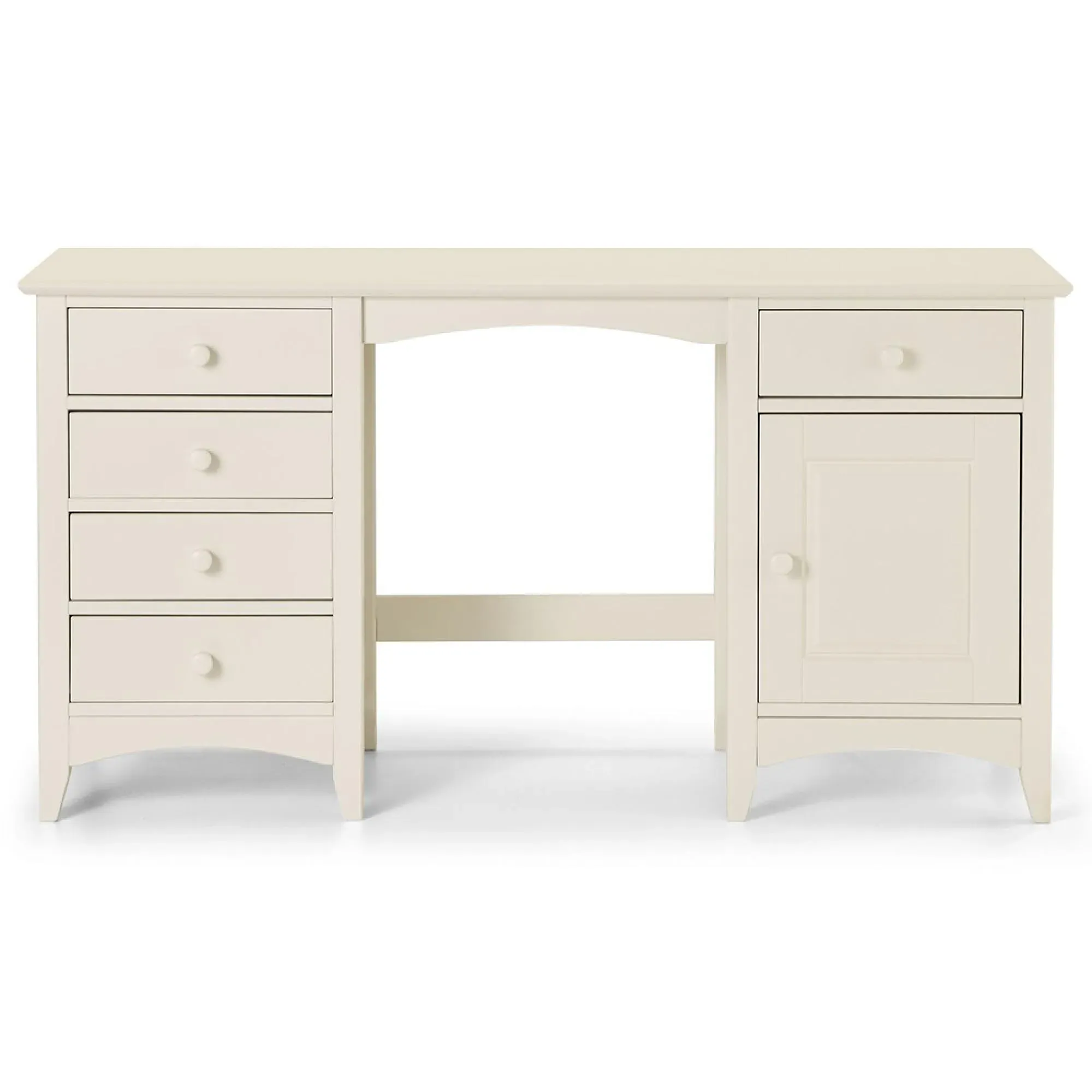 Cameo Dressing Table with Door - White, Pine