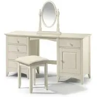 Cameo Dressing Table with Door - White, Pine