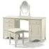Cameo Dressing Table with Door - White, Pine