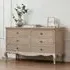 Camille 6 Drawer Wide Chest - Limed Oak