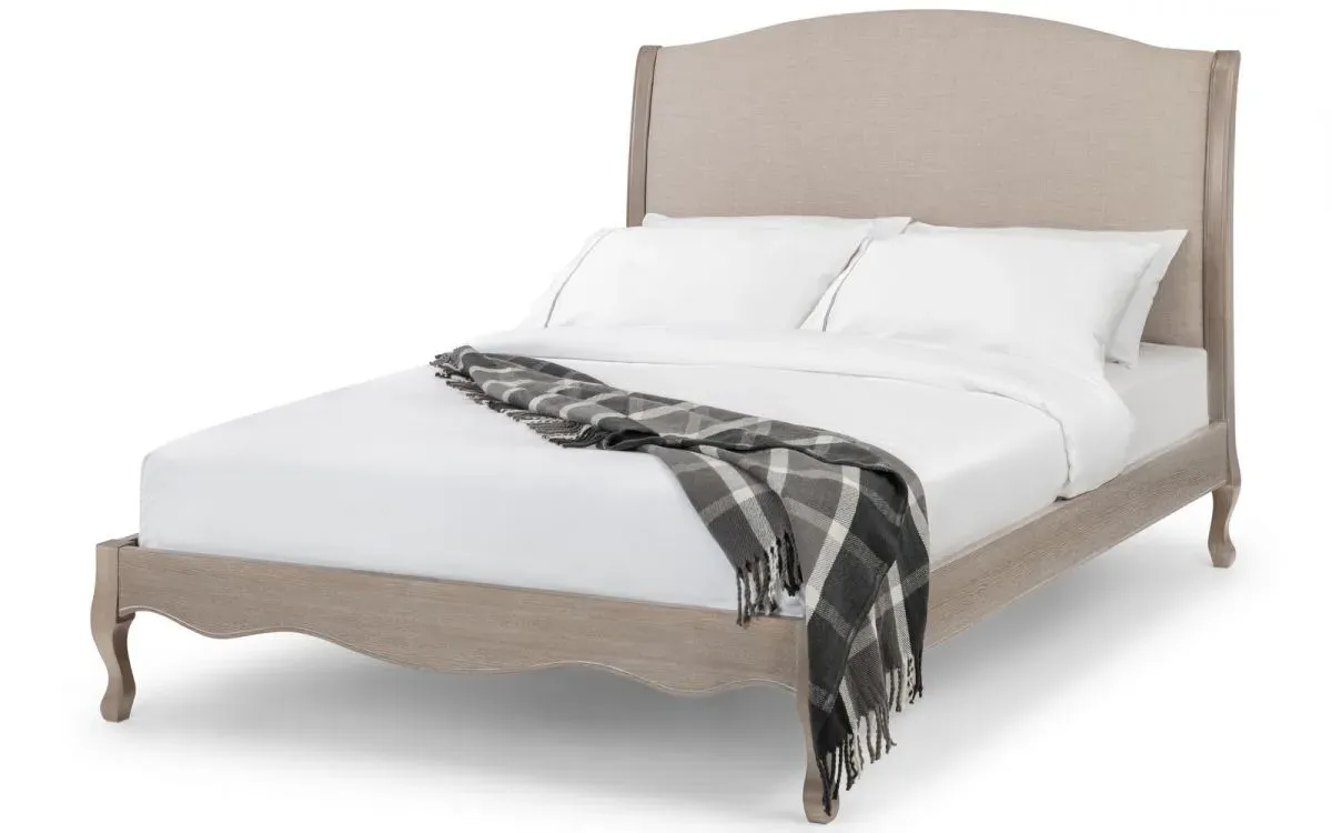 Camille French Style Bed - Limed Oak