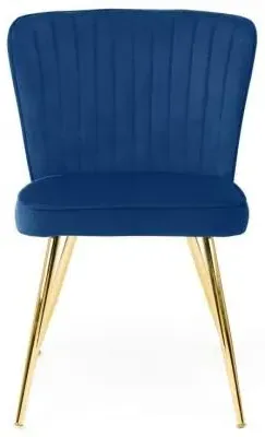 Cannes Dining Chair Set of 2 - Blue, Fabric image