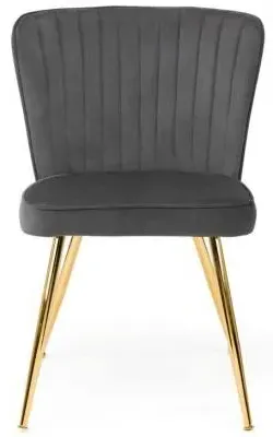 Cannes Dining Chair Set of 2 - Grey, Fabric