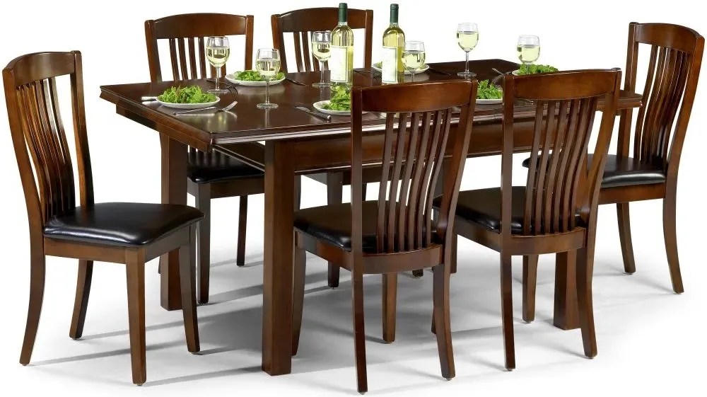 Canterbury 4-6 Seater Extendable Dining Set - Mahogany