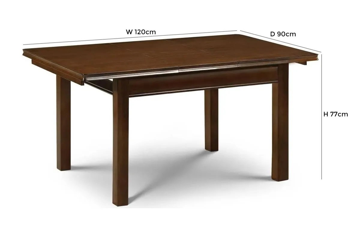Canterbury 4-6 Seater Extending Dining Table - Mahogany