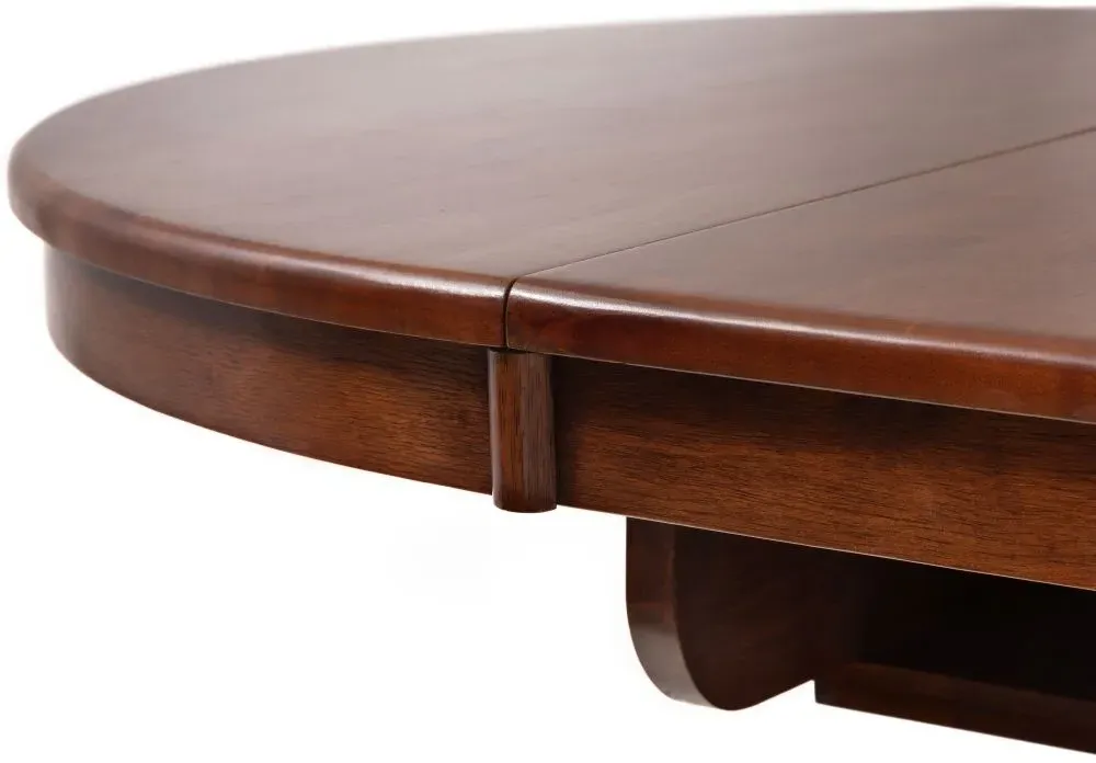 Canterbury Round Extending Dining Table - Mahogany