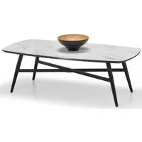 Caruso Coffee Table - White, Marble Effect