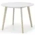 Casa 2-Seater Round Dining Table - White, Oak