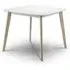 Casa 2-Seater Square Dining Table - White, Oak