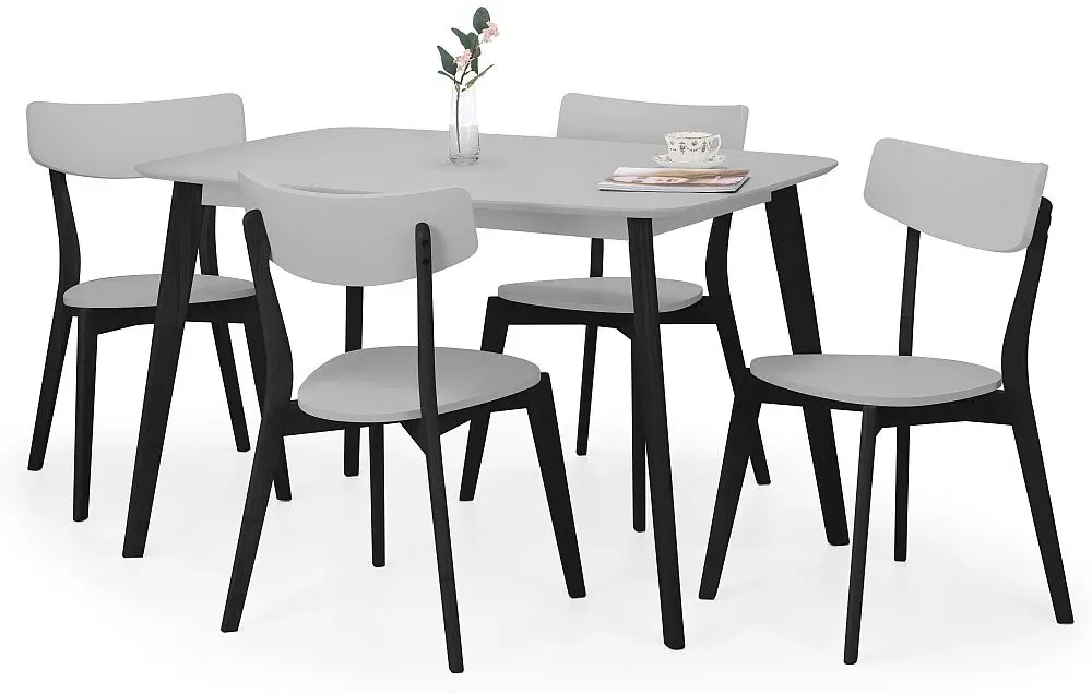 Casa 4-Seater Dining Table - Grey, Black