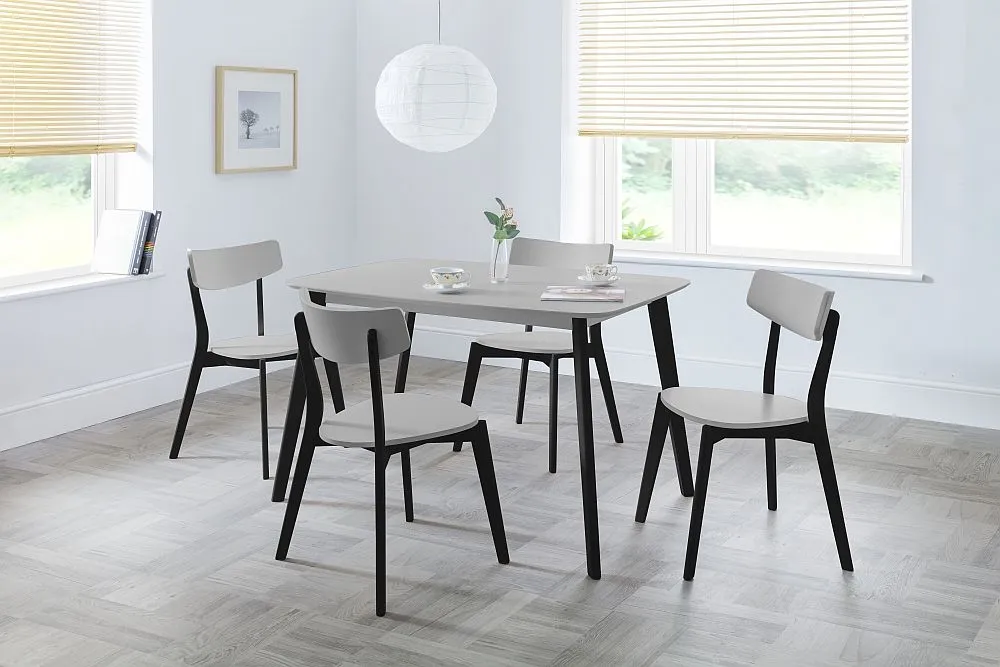 Casa 4-Seater Dining Table - Grey, Black