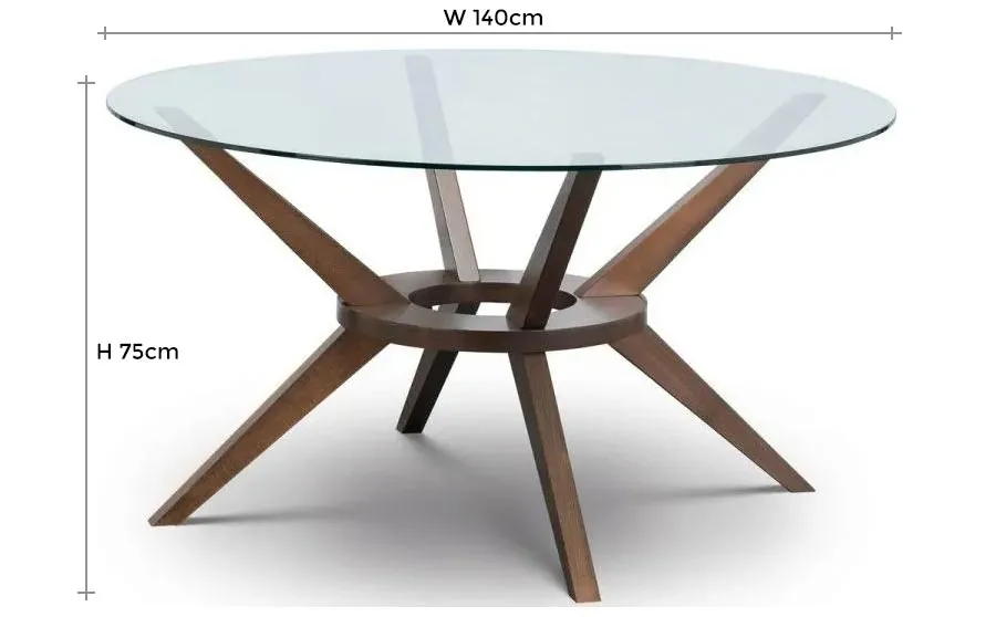 Chelsea Round Dining Table - Walnut