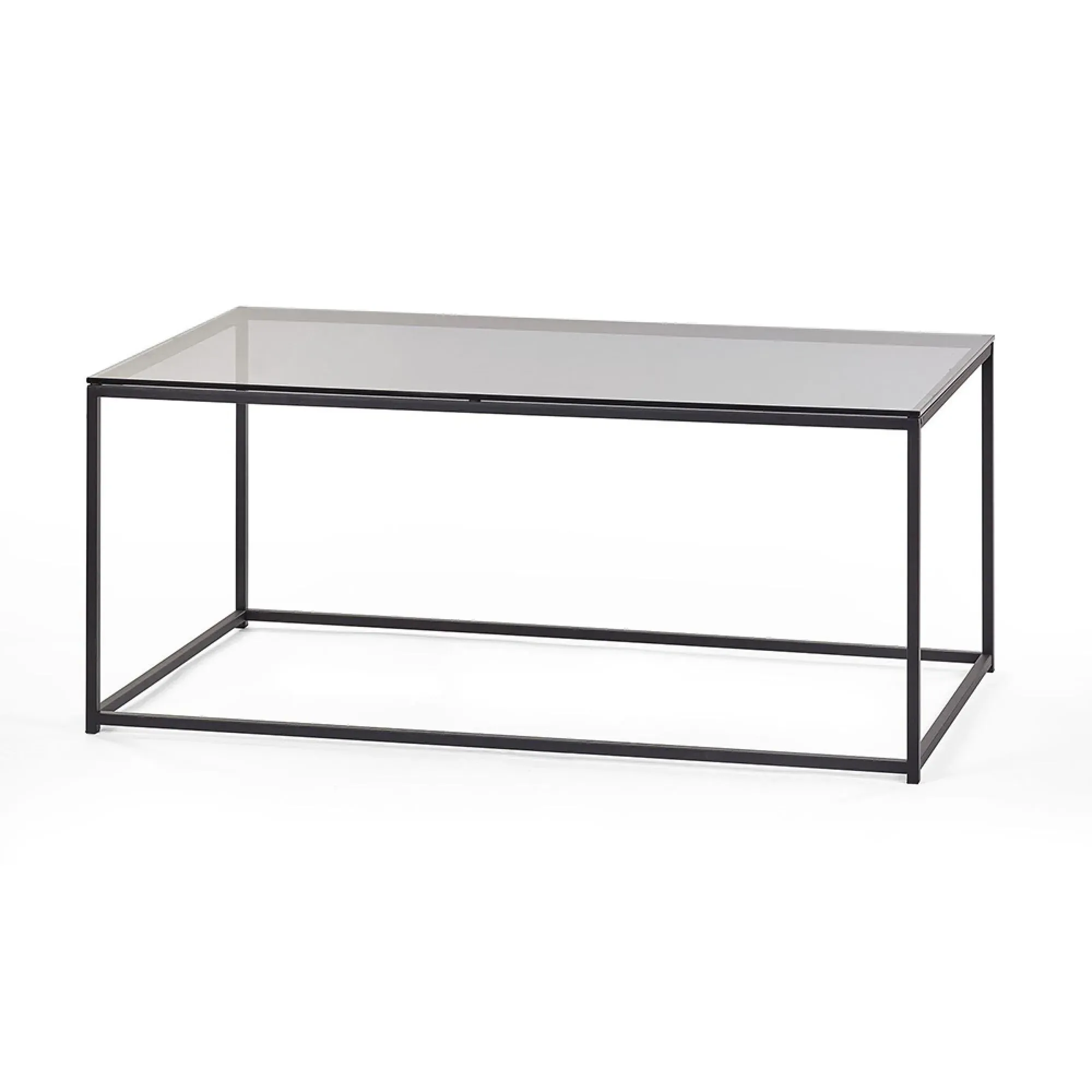 Chicago 110cm Coffee Table - Smoked Glass