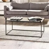 Chicago 110cm Coffee Table - Smoked Glass