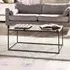 Chicago 110cm Coffee Table - Smoked Glass