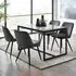 Chicago 4-Seater Dining Table - Smoked Glass