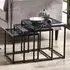 Chicago Nest of 3 Tables - Smoked Glass