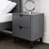 Chloe 2 Drawer Bedside Cabinet - Grey