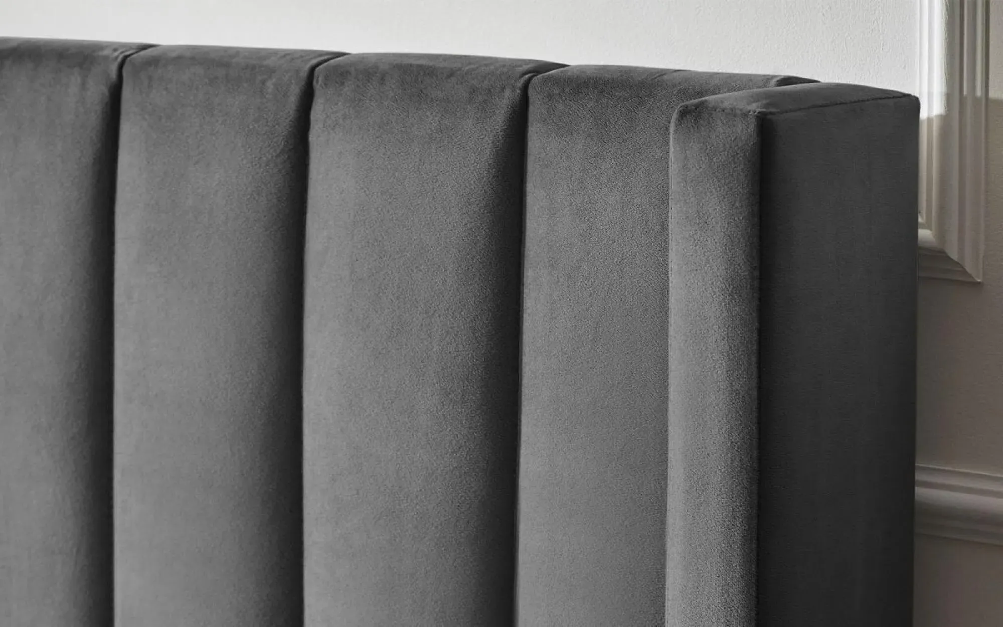 Clara Liftup Ottoman TV Bed with Storage - Dark Grey, Fabric