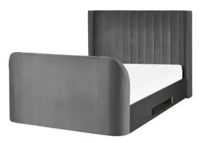 Clara Liftup Ottoman TV Bed with Storage - Dark Grey, Fabric image