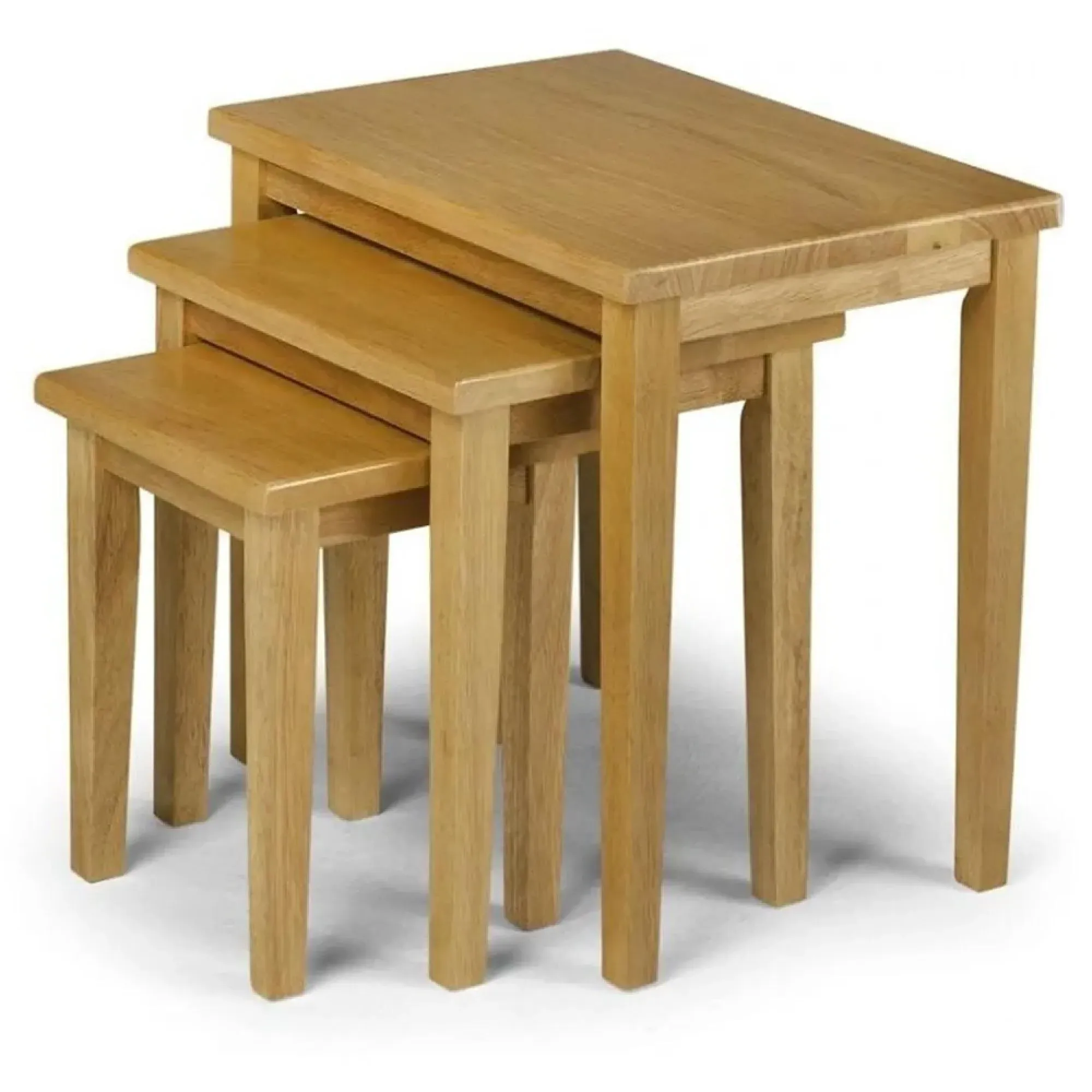 Cleo Nest of 3 Tables - Light Oak