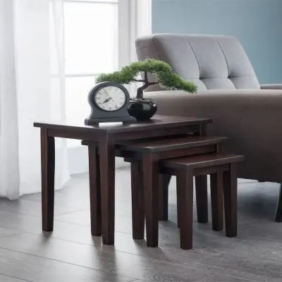 Cleo Nest of 3 Tables - Mahogany