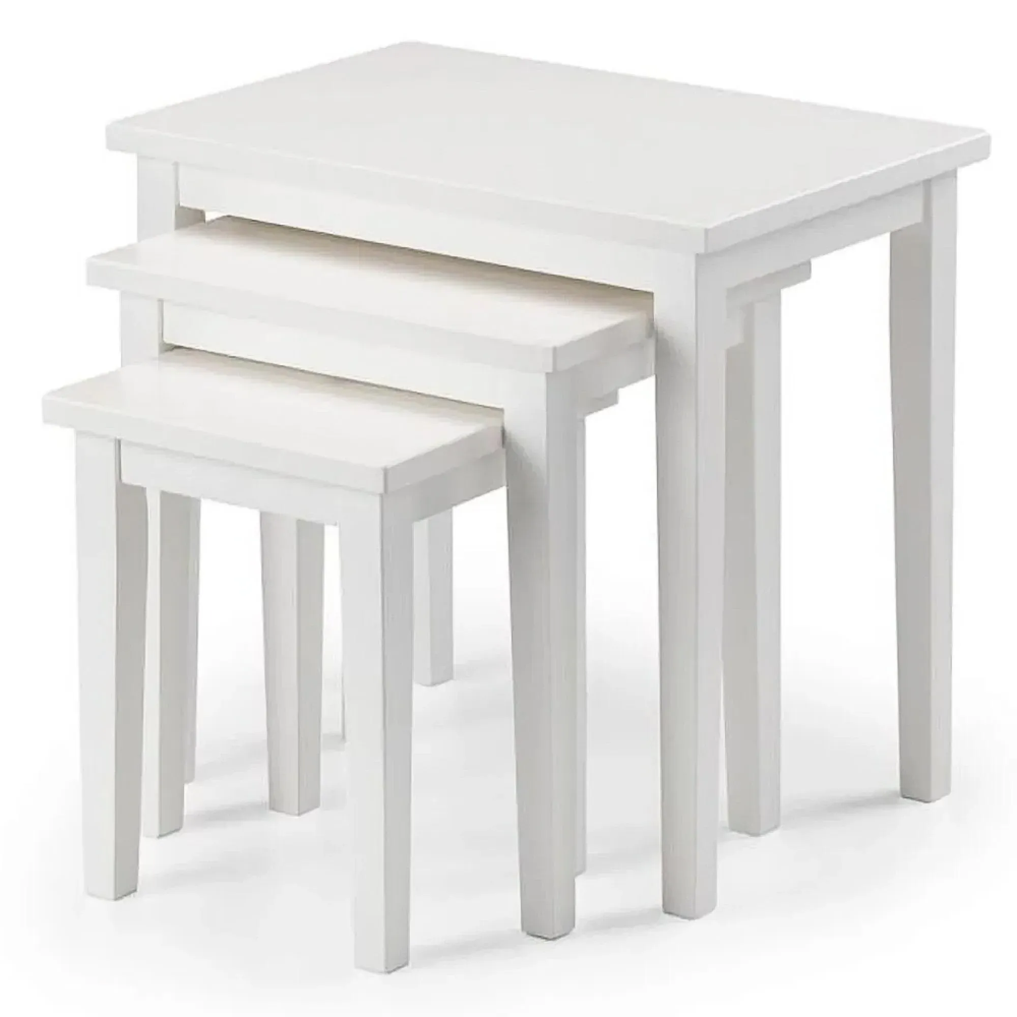 Cleo Nest of 3 Tables - White