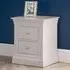 Clermont 2 Drawer Bedside Cabinet - Light Grey