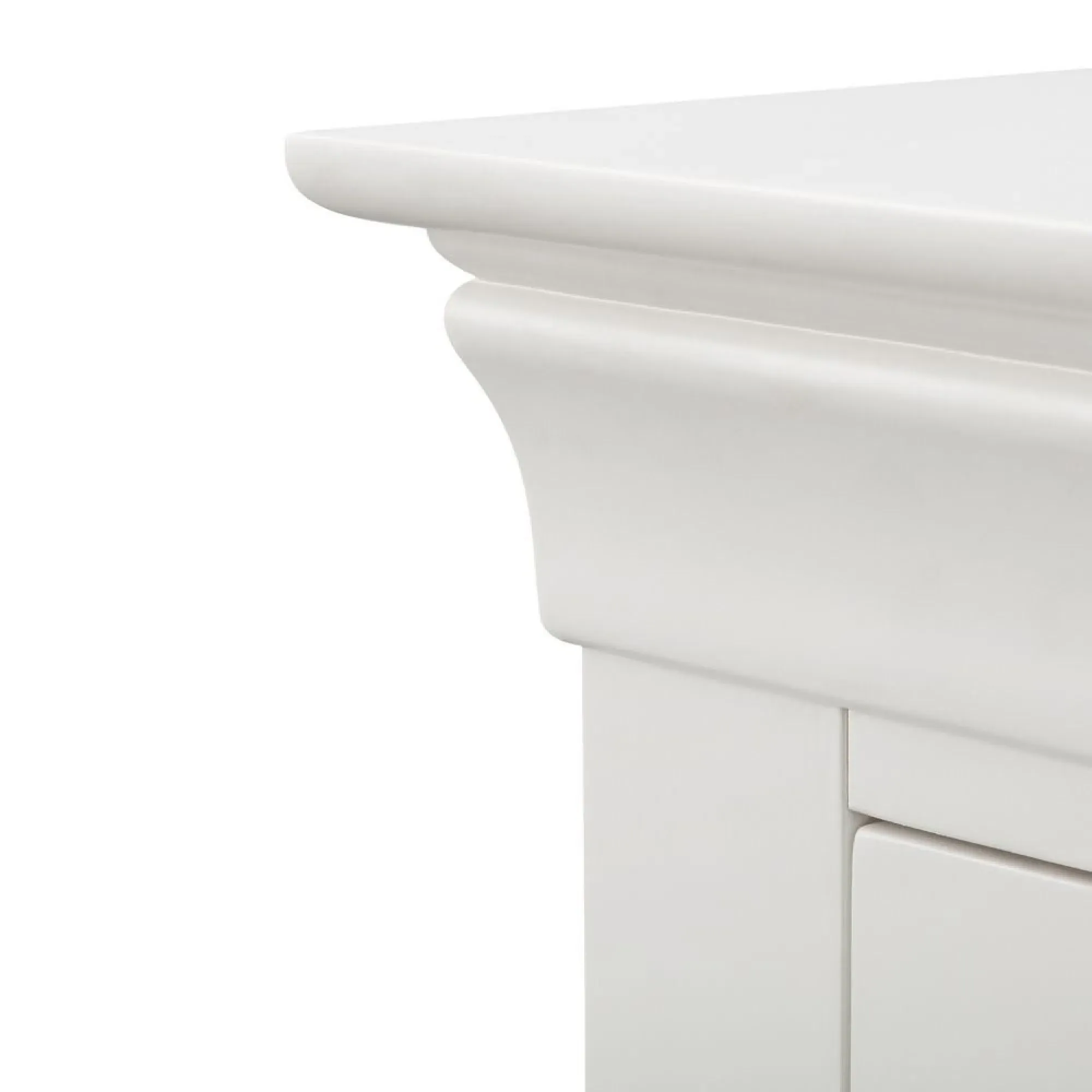 Clermont 2 Drawer Bedside Cabinet - White