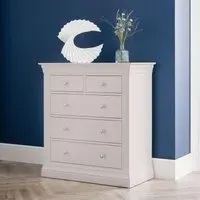 Clermont 3+2 Drawer Chest - Light Grey