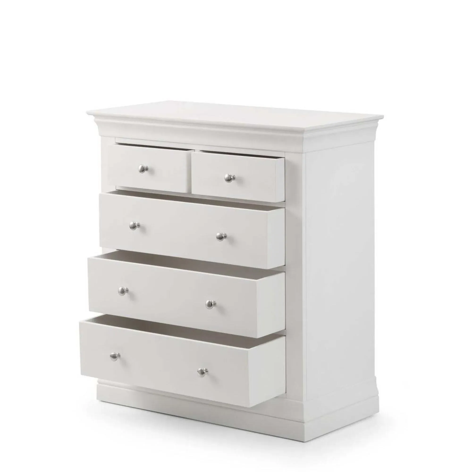 Clermont 3+2 Drawer Chest - White