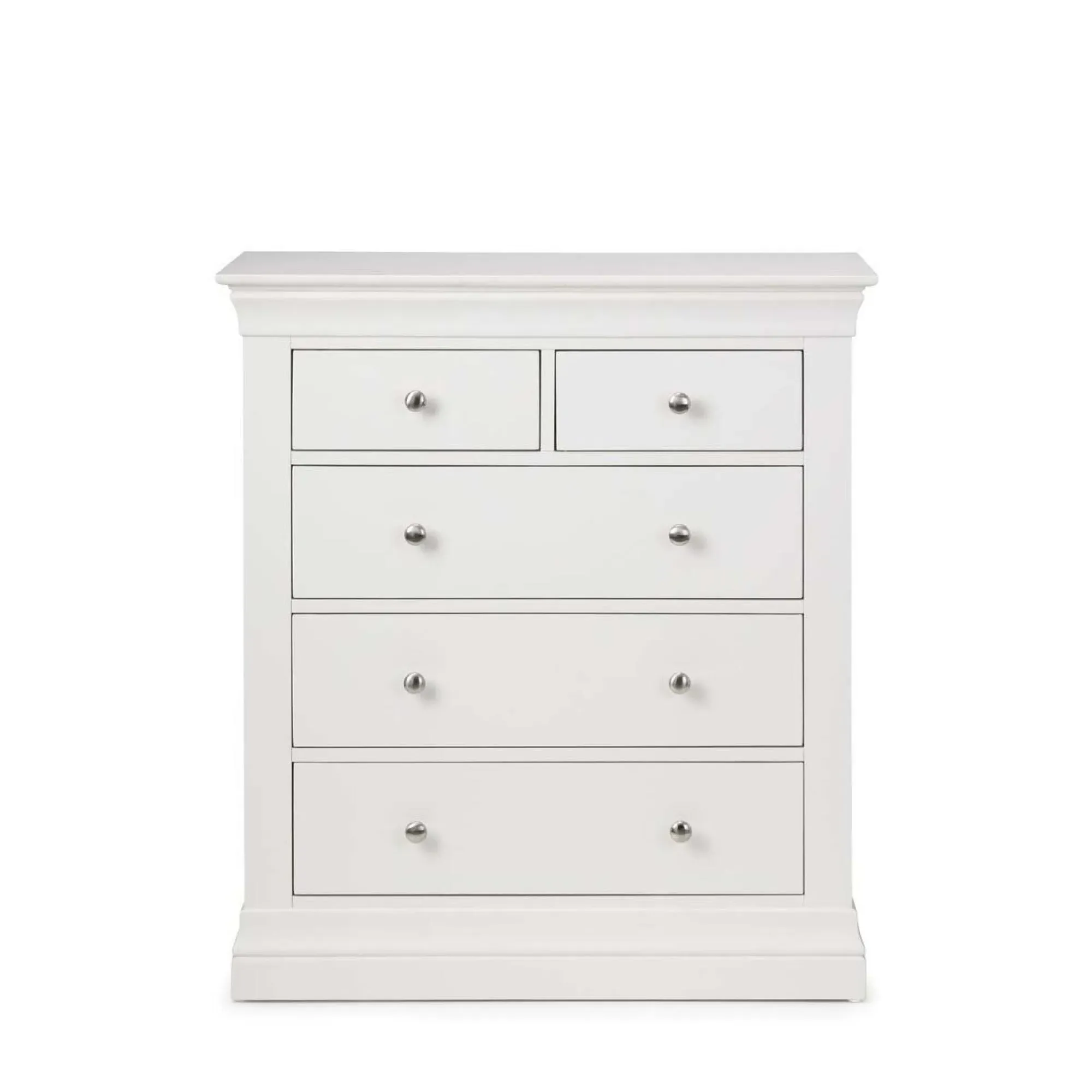 Clermont 3+2 Drawer Chest - White