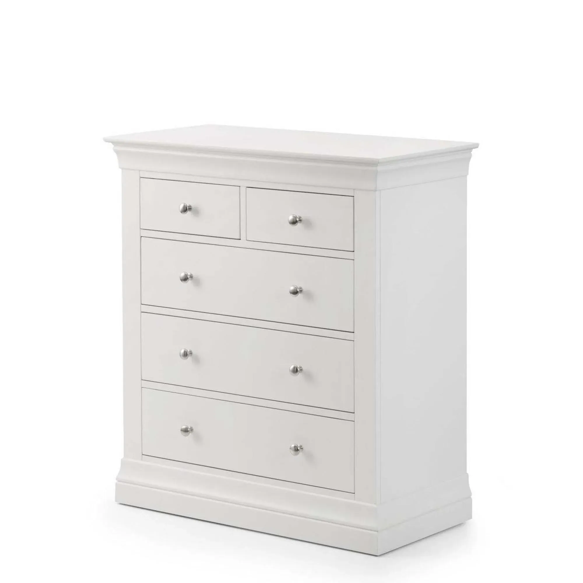 Clermont 3+2 Drawer Chest - White