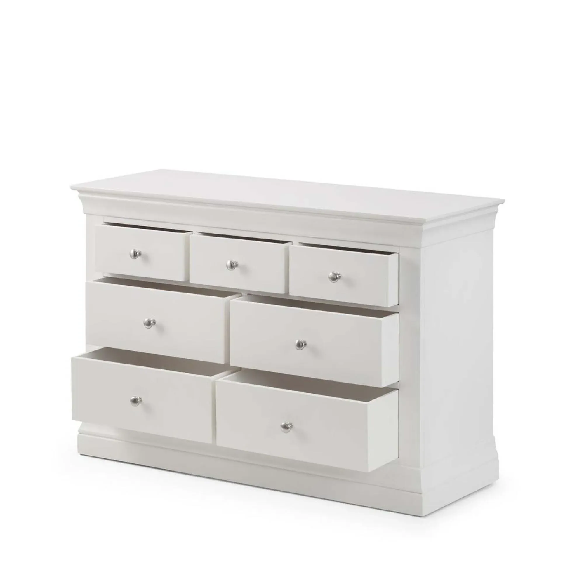 Clermont 4+3 Drawer Chest - White