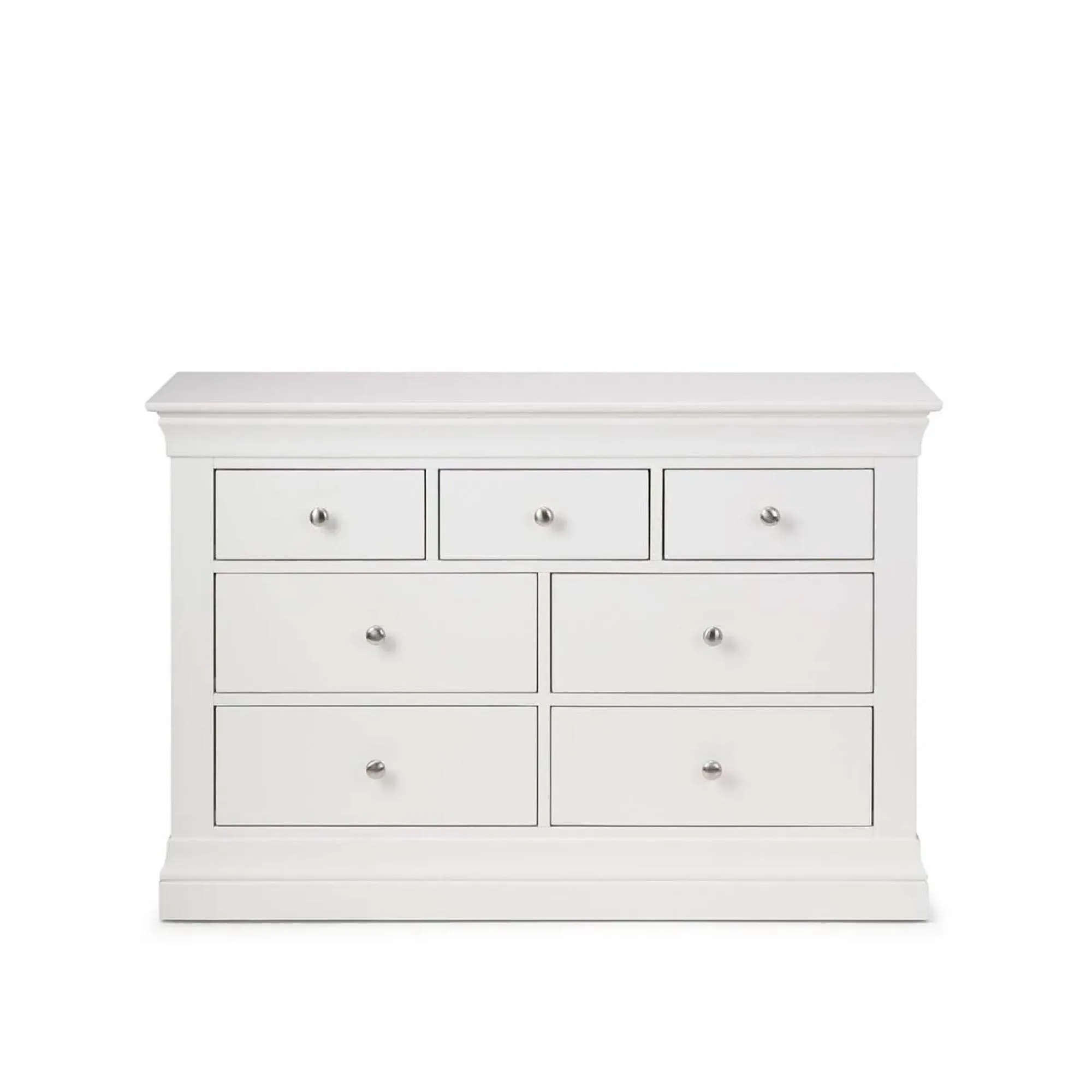 Clermont 4+3 Drawer Chest - White
