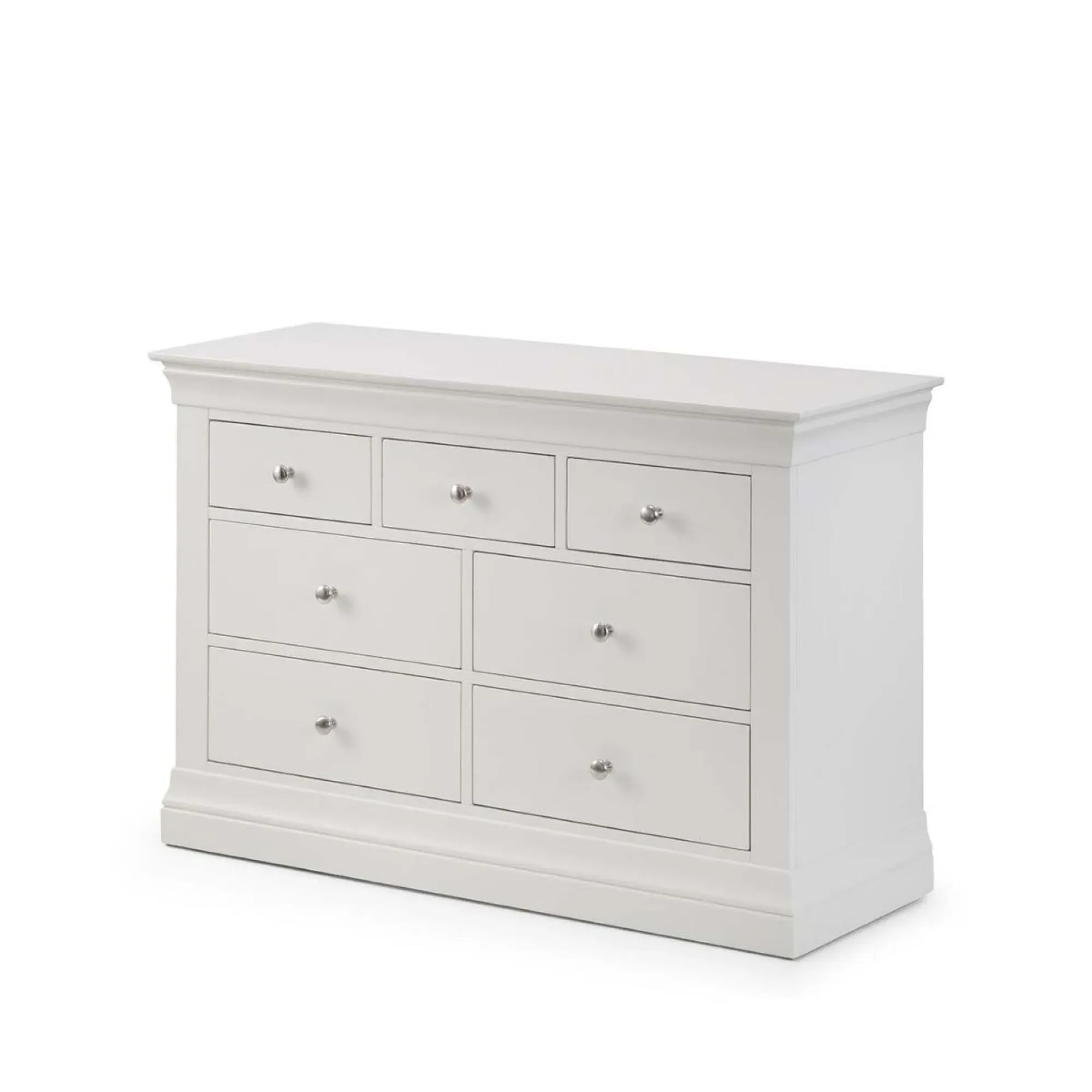 Clermont 4+3 Drawer Chest - White