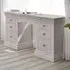 Clermont 6 Drawer Double Dressing Table - Light Grey