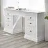 Clermont 6 Drawer Double Dressing Table - White