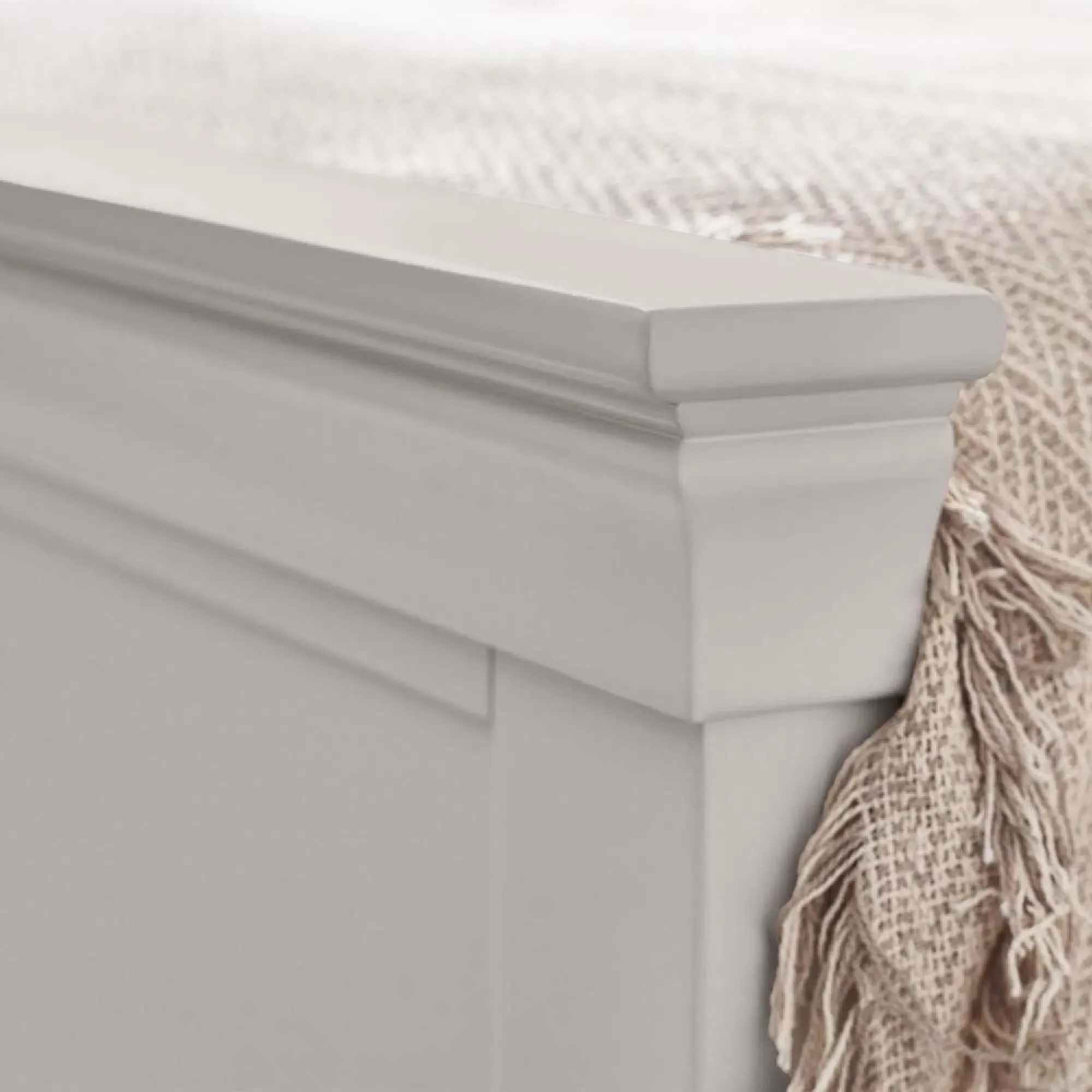 Clermont Panel Bed - Grey