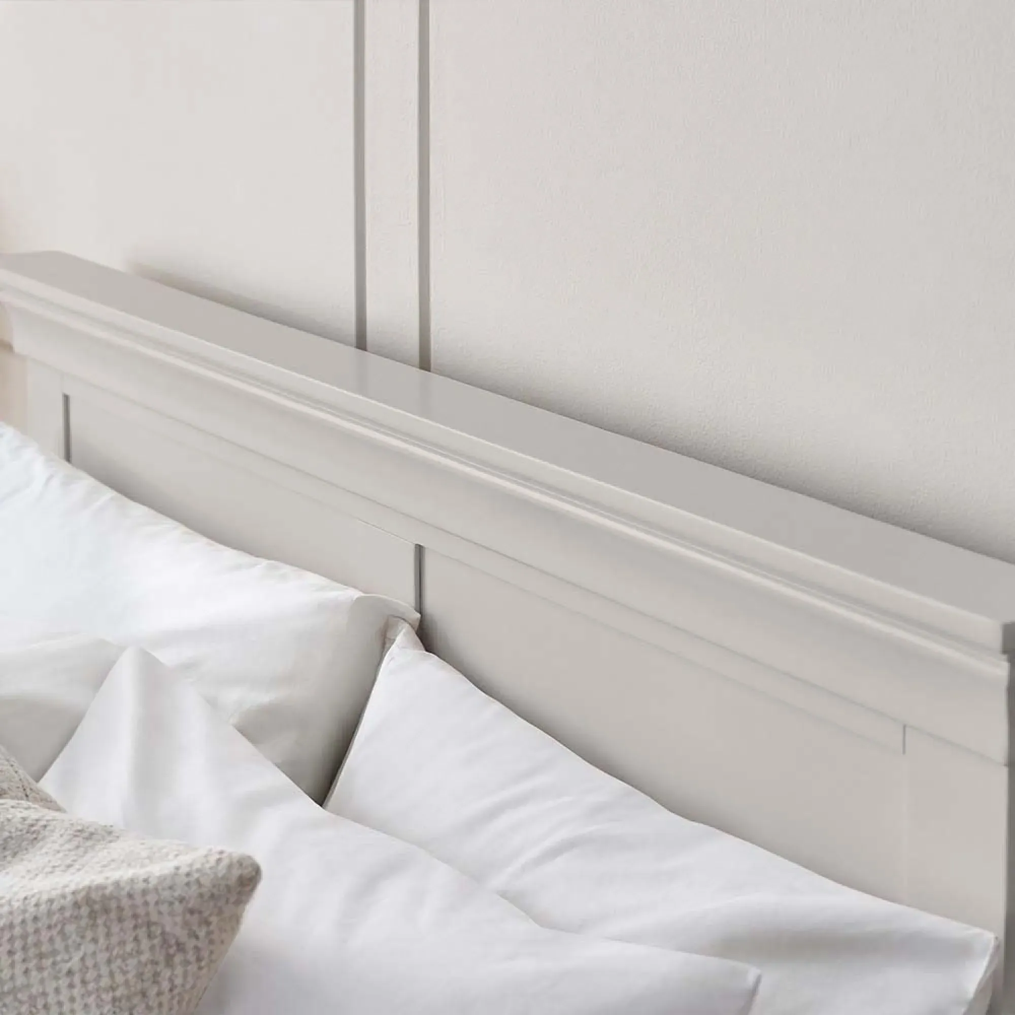 Clermont Panel Bed - Grey