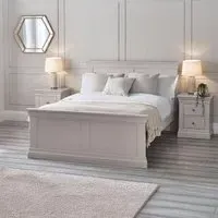 Clermont Panel Bed - Grey